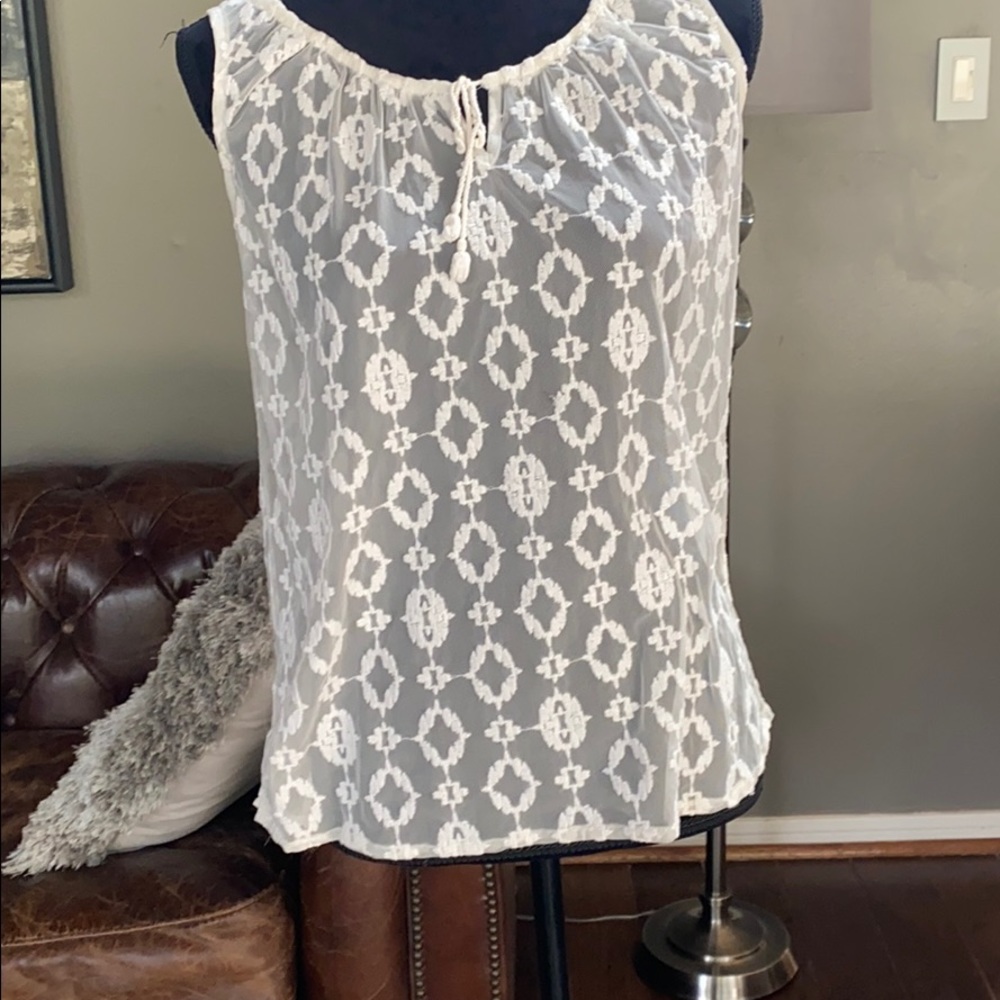 Eddie Bauer see through mesh shirt